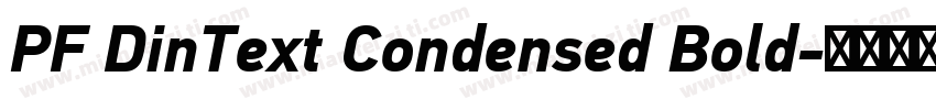 PF DinText Condensed Bold字体转换